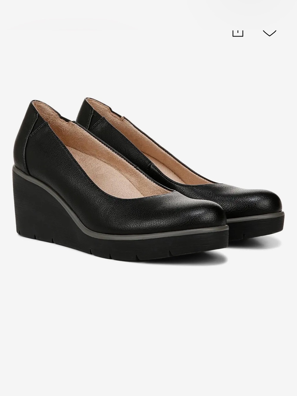 Soul Naturalizer About Time black wedge heel 10 wide